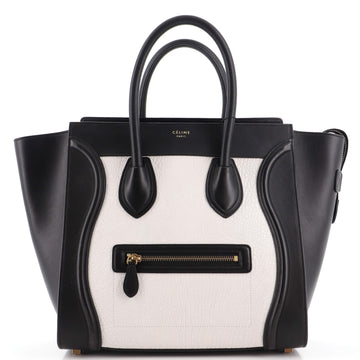 Celine Bicolor Luggage Bag Leather Mini