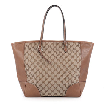 Gucci Bree Tote GG Canvas Medium Brown