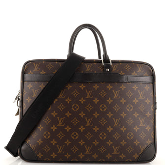 Louis Vuitton Porte-Documents Voyage Briefcase Macassar Monogram Canvas GM