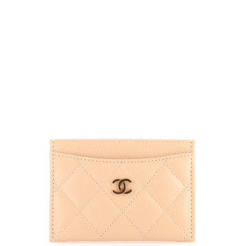 Chanel Classic Card Holder Quilted Caviar