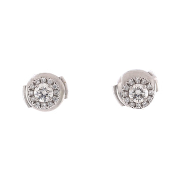 Tiffany & Co. Soleste Stud Earrings Platinum with Diamonds Small