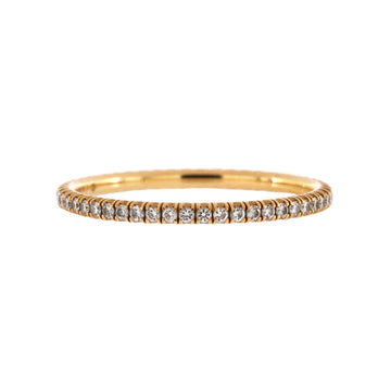 Cartier Etincelle de Cartier Eternity Wedding Band Ring 18K Yellow Gold and Diamonds 1.5mm