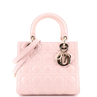 Christian Dior Lady Dior Bag Cannage Quilt Lambskin Medium