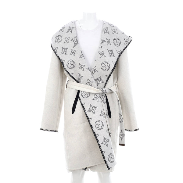 Louis Vuitton Reversible Wool Wrap Coat SIZE XS at 1stDibs
