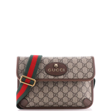 Gucci Neo Vintage Flap Belt Bag GG Coated Canvas