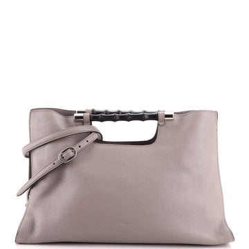 Gucci Bamboo Daily Tote Leather Wide