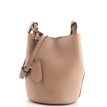 Burberry Lorne Bucket Bag Leather Small