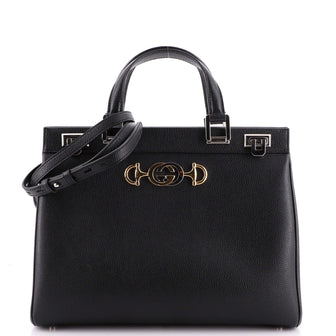 Gucci Zumi Top Handle Bag Leather Medium