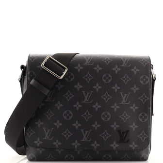 Louis Vuitton District Messenger Bag Monogram Eclipse Canvas PM