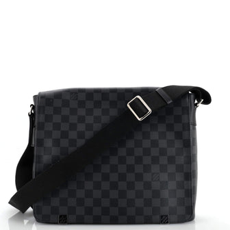 Louis Vuitton District Messenger Bag Damier Graphite mm Black