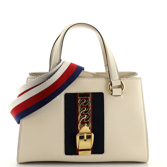 Gucci Sylvie Top Handle Tote Leather Medium