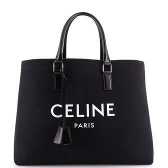 Celine Horizontal Cabas Tote Canvas with Leather