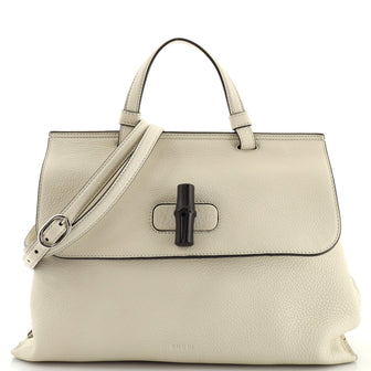 Gucci Bamboo Daily Top Handle Bag Leather Medium