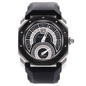 Bvlgari Octo Bi-Retro Automatic Watch Stainless Steel and Ceramic with Rubber 43