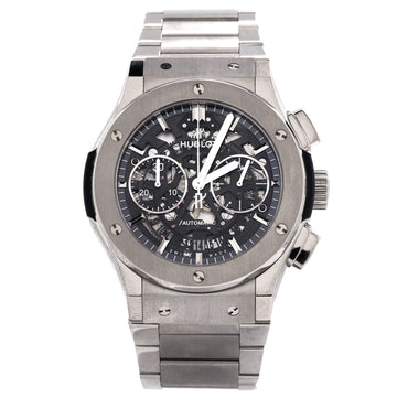 Hublot Classic Fusion Aerofusion Chronograph Skeleton Automatic Watch Titanium 45