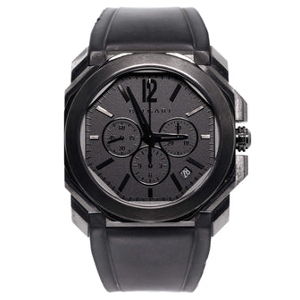 Octo Chronograph Automatic Watch PVD Stainless Steel and Rubber 41