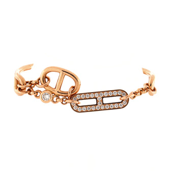 Hermes Chaine d'Ancre Chaos Double Ring 18K Yellow Gold and Diamonds