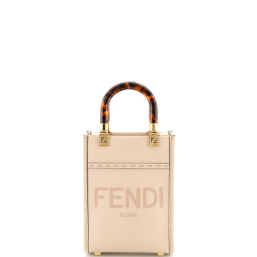 Fendi Sunshine Shopper Tote Leather Mini