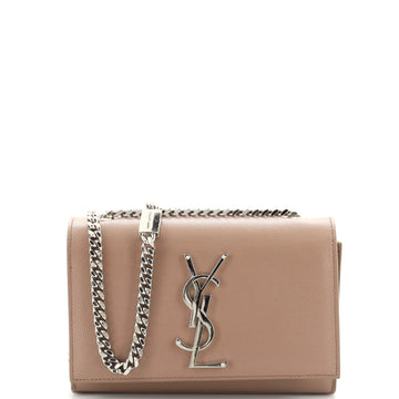 Saint Laurent Classic Monogram Crossbody Bag Grainy Leather Small