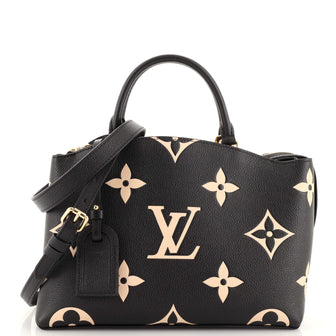 Louis Vuitton Montaigne Handbag Bicolor Monogram Empreinte Giant