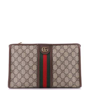 Gucci Ophidia Toiletry Pouch GG Coated Canvas Large