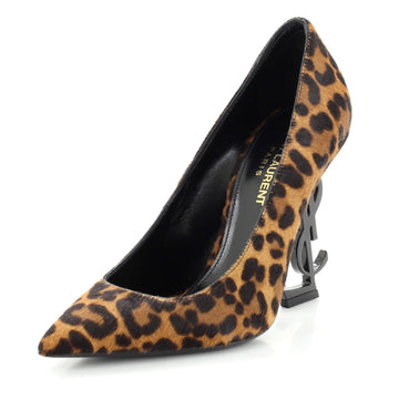 Saint Laurent Women's Opyum Pumps Printed Calf Hair 110