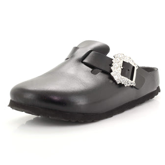 Manolo Blahnik x Birkenstock Women's Boston Mules Leather
