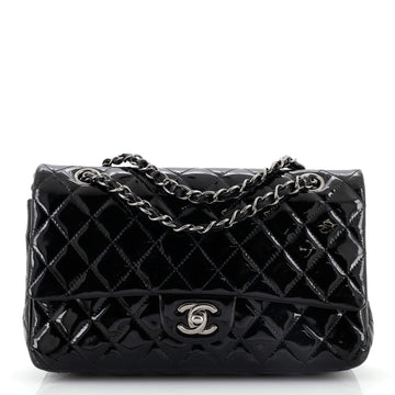 Chanel Classic Double Flap Bag Quilted Patent Medium