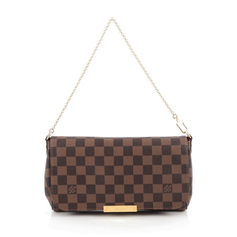 Louis Vuitton Favorite Handbag Damier MM Brown 1985401