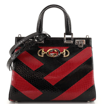 Gucci Zumi Top Handle Bag Python Small