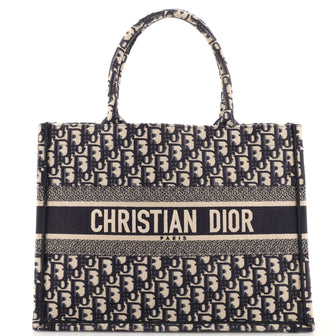 Christian Dior Book Tote Oblique Canvas Medium