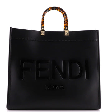 Fendi Sunshine Shopper Tote Leather Large