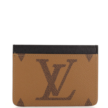 Louis Vuitton LV Side-Up Card Holder Reverse Monogram Giant and Monogram Canvas