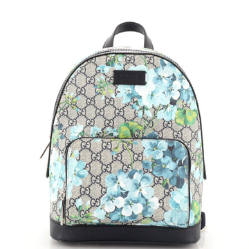Gucci Zip Pocket Backpack (Outlet) Blooms Print GG Coated Canvas Small
