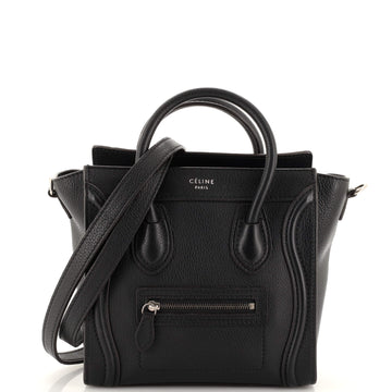 Celine Luggage Bag Grainy Leather Nano
