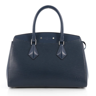 Louis Vuitton Soufflot NM Handbag Epi Leather MM Blue 1986708