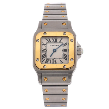 Cartier Santos de Cartier Galbee Quartz Watch Stainless Steel and Yellow Gold 24
