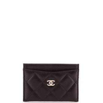 Chanel Classic Card Holder Quilted Caviar