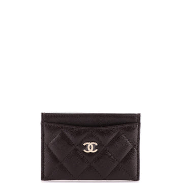 Chanel Classic Card Holder Quilted Caviar