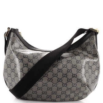 Gucci Saddle Zip Messenger Bag GG Coated Canvas Medium
