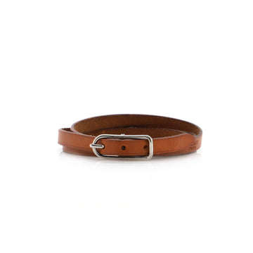 Hermes Buckle Double Tour Bracelet Leather