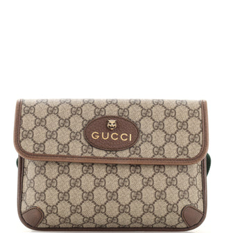 Gucci Neo Vintage Flap Belt Bag GG Coated Canvas