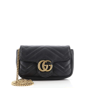 Gucci GG Marmont Flap Bag Matelasse Leather Super Mini