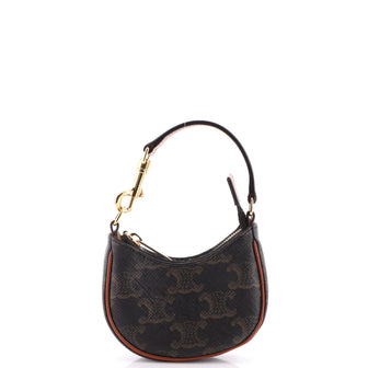 Celine Ava Bag Triomphe Coated Canvas Micro