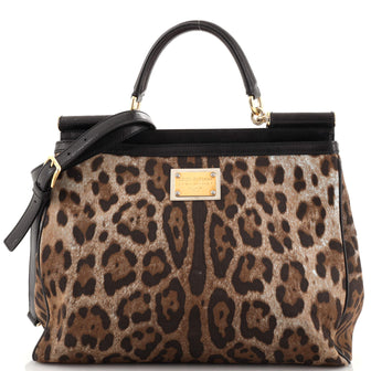Dolce & Gabbana Miss Sicily Tote Printed Canvas Large