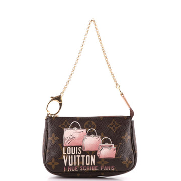 Louis Vuitton Pochette Accessoires Limited Edition Monogram Canvas Mini