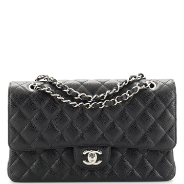 Chanel Classic Double Flap Bag Quilted Caviar Medium
