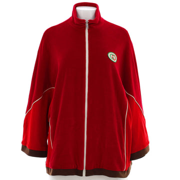 Gucci Women's Zip Track Jacket Cotton Blend Velvet