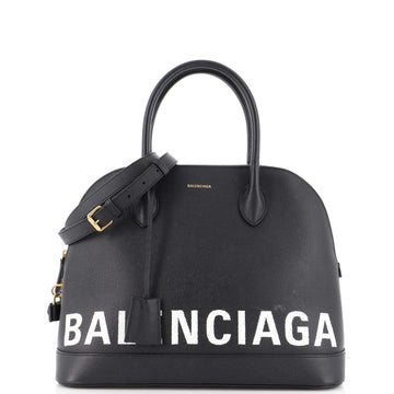 Balenciaga Logo Ville Bag Leather Medium