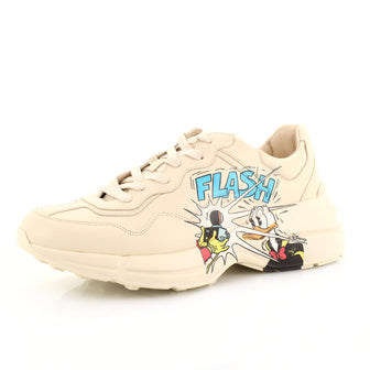Gucci Disney Rhyton Sneakers Printed Leather